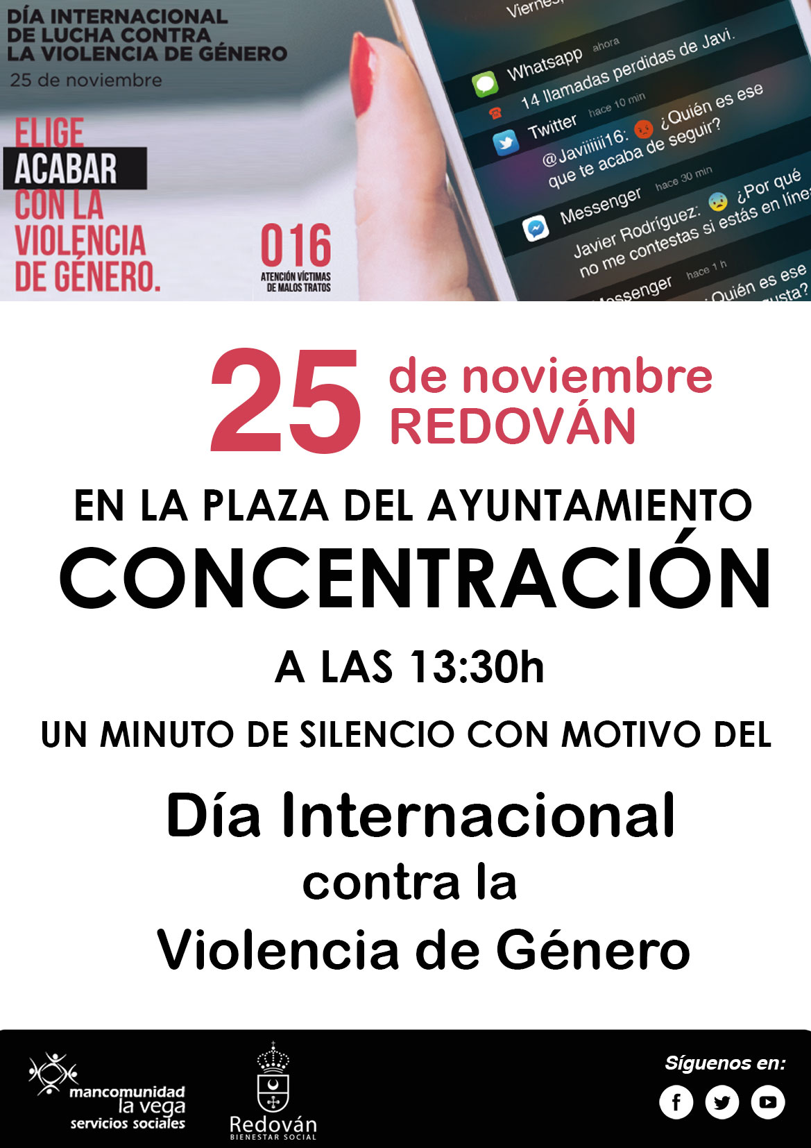 Cartel concentración Redován