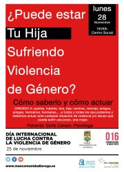 Cartel violencia de género Jacarilla 2016