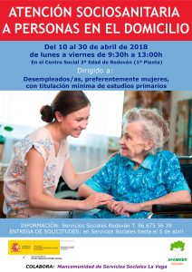 Curso atención sociosanitaria a personas en el domicilio