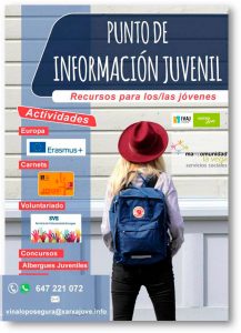 Cartel punto de información juvenil Mancomunidad La Vega