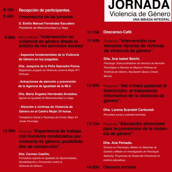 Díptico Jornadas 25 de noviembre