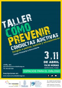 Taller cómo prevenir conductas adictivas.