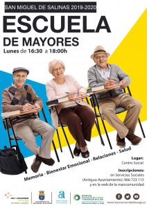 Cartel escuela de mayores