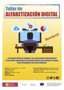 Cartel alfabetización digital Redován