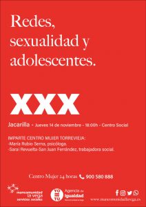 Cartel sexualidad y adolescentes