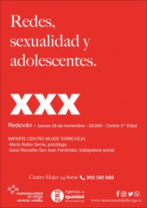 Cartel sexualidad y adolescentes