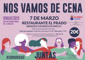 Cena mujeres San Miguel de Salinas 2020