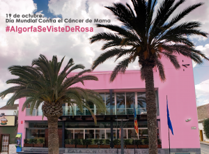 Algorfa se viste de rosa. 19 de octubre, Día Mundial Contra el Cáncer de Mama