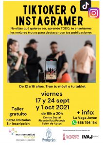 Taller Tiktoker e Instagramer