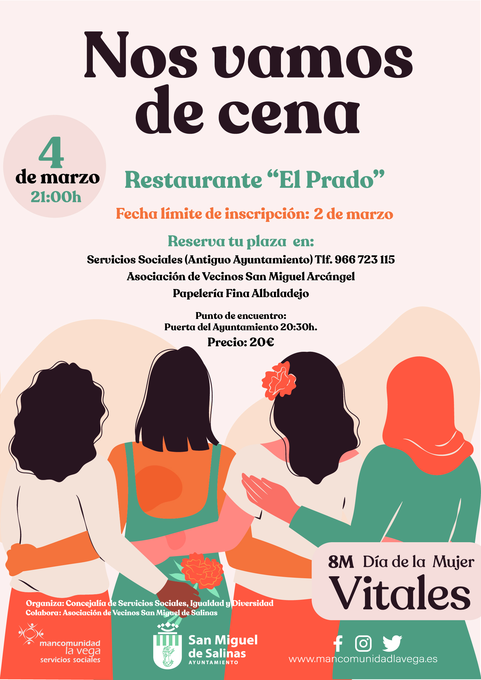 Cena de mujeres San Miguel de Salinas