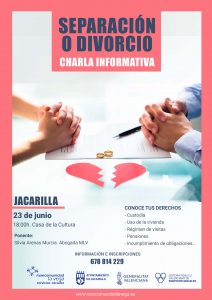 Cartel separación o divorcio