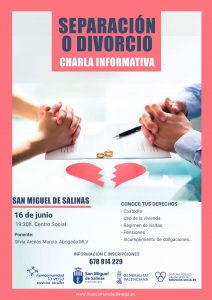 Cartel separación o divorcio