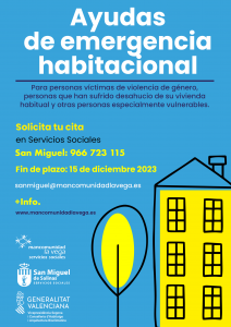 ayudas de emergencia habitacional San Miguel de Salinas