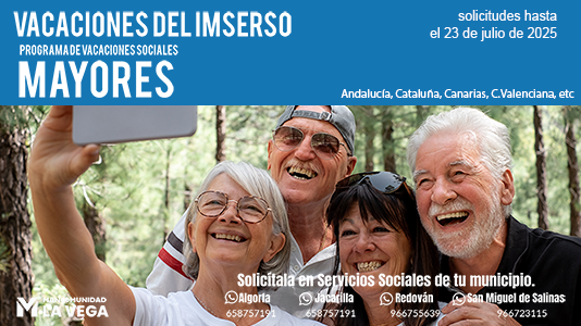 Vacaciones del imserso 2025