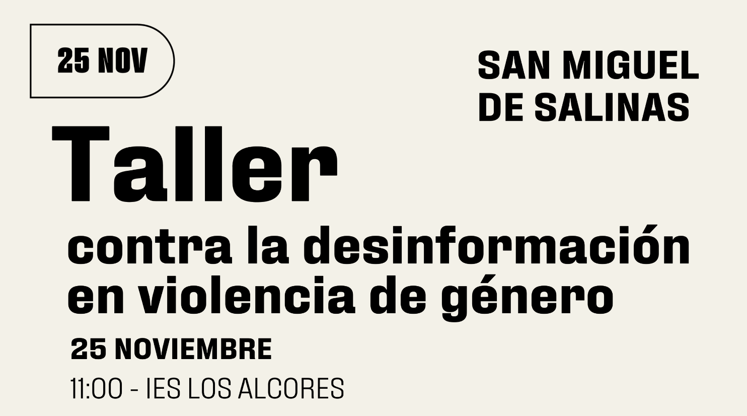 Taller contra la violencia de género San Miguel