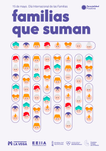 15 de mayo. Día Internacional de las familias.Familias que suman