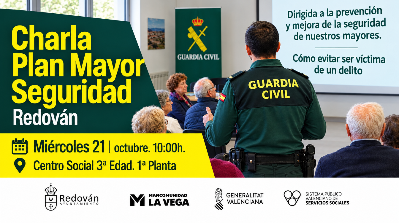 Banner plan mayor seguridad. Redován
