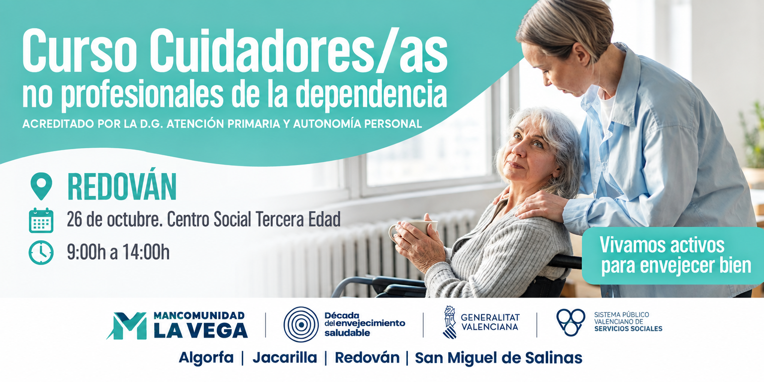 Curso de cuidadores no profesionales de la dependencia.
