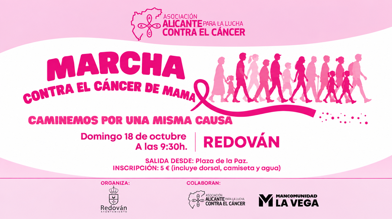 Marcha contra el cáncer de mama. Redován
