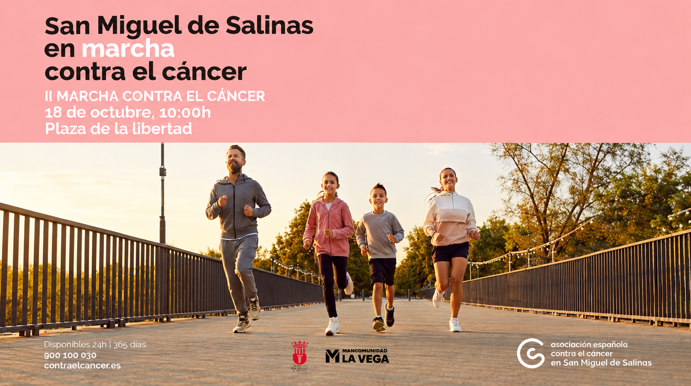Marcha contra el cáncer San Miguel de Salinas.