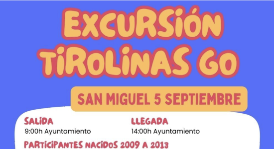 Excursión Tirolinas Go. Mancomunidad la Vega