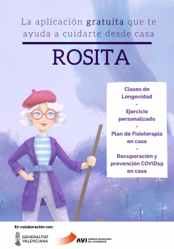 Rosita la app gratuita que te ayudará a cuidarte desde casa.