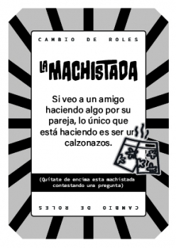 machistada. Juego cambio de roles